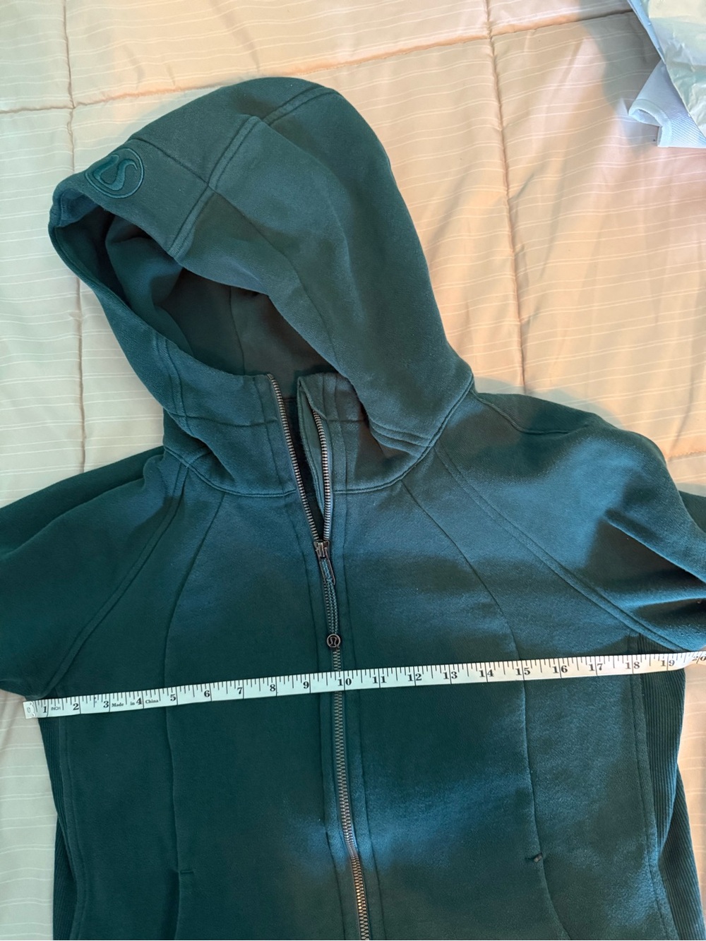 lululemon athletica Teal Hooded Full-Zip Sweatshirt - Picture 10 of 12